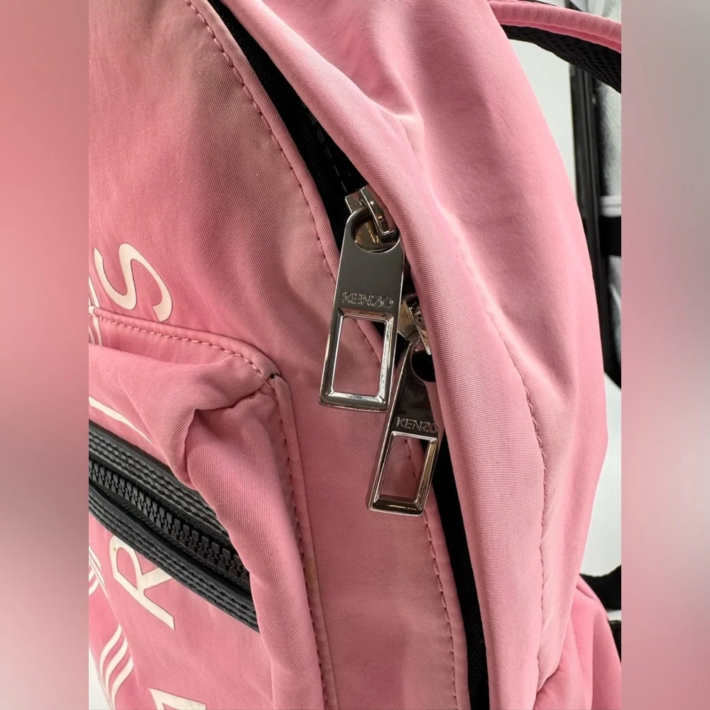 Kenzo Paris Logo Pink Backpack - Picture 4 of 12